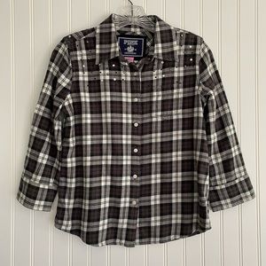 PINK Victoria’s Secret plaid flannel shirt SIZE SP